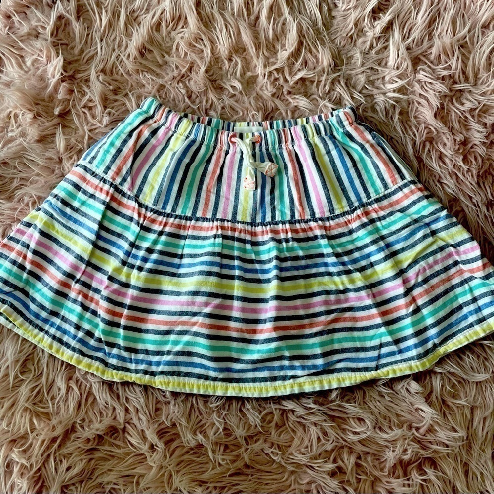 Cat & Jack Girls Skirt Striped Elastic Waist Sz XL